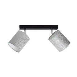 Lampa Sufitowa Mateo 2xE27 Max.25W Czarny Metal/Beżowa Tapeta 87800204