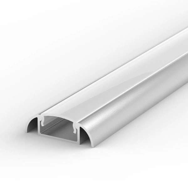 Profil LED P2-1 200cm szer. 13 | do osłonek C1/C4 | srebrny