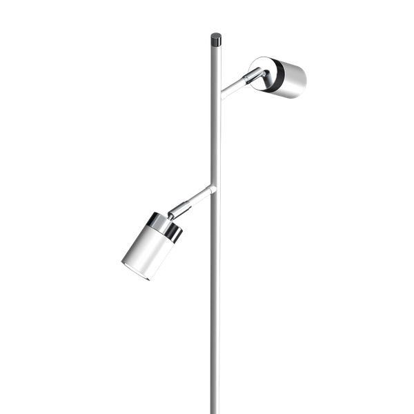 Lampa podłogowa JOKER WHITE/CHROME 2xGU10