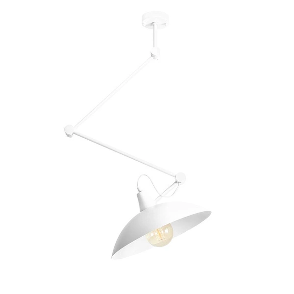 Aldex Lampa sufitowa na wysięgniku MELOS 808PL_G, biała, 1x60W E27