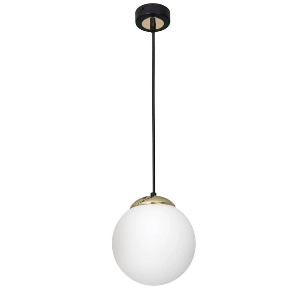 Nowoczesna lampa wisząca SPARTA BLACK / GOLD MLP6495