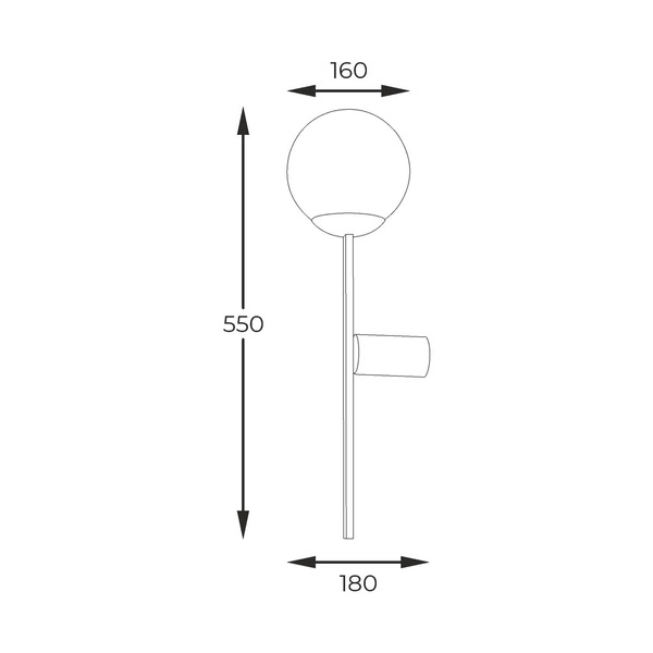 5001 ORBIT WALL LAMP