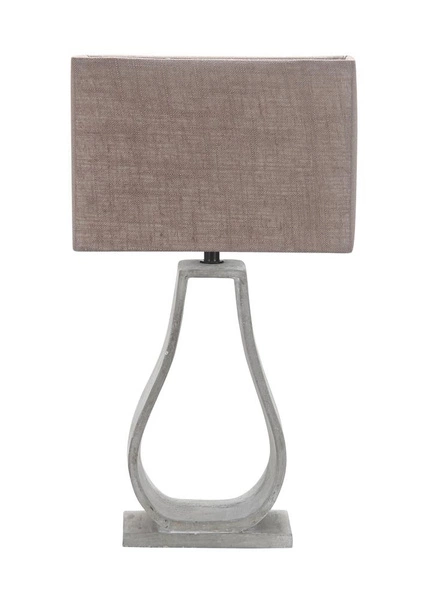 Lampa gabinetowa/stołowa/nocna FEMO 41-79992 podstawa beton/abażur beżowy 1x60W E27