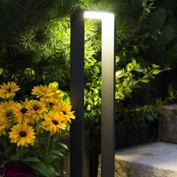 Nowoczesny słupek ogrodowy 80cm LED Form YB19502 | ciemny popiel