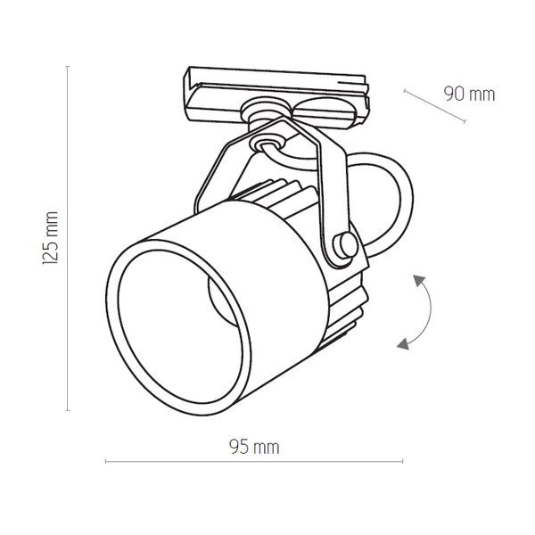Reflektor do szyny TRACER 4144 10W, barwa neutralna 4000K biały 4144