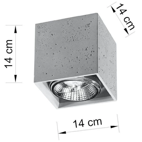 Plafon VALDE , beton, SL.0646