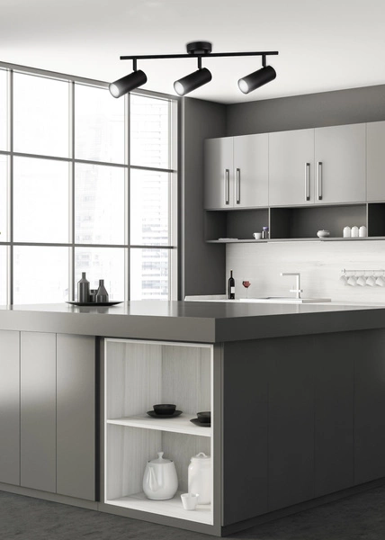 Lampa ścienna/sufitowa COLLY, 93-01634, czarna, 3x15W GU10