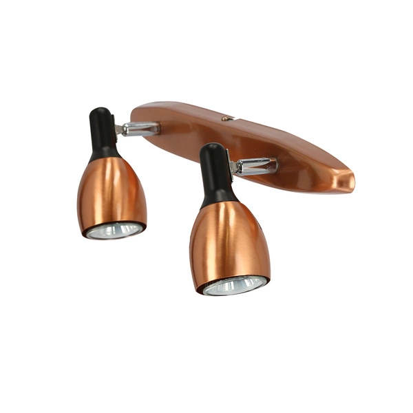 Lampa sufitowa/ścienna CROSS listwa 92-32775 miedziana 2xGU10