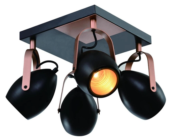 Lampa sufitowa ANICA, 98-83128, czarny/miedziany, 4x40W E14