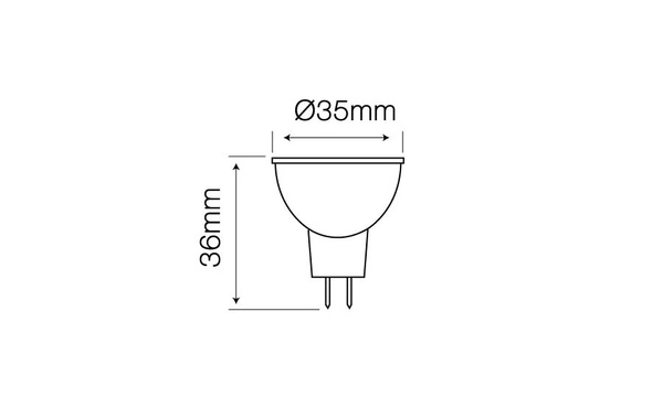 LED line® MR11 3W 6000K 255lm 10-14V AC/DC 38°