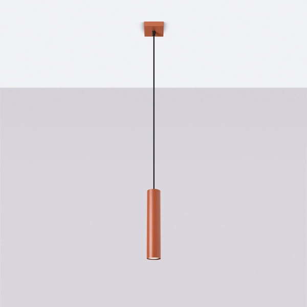 Lampa wisząca LAGOS 1 ochra czerwona