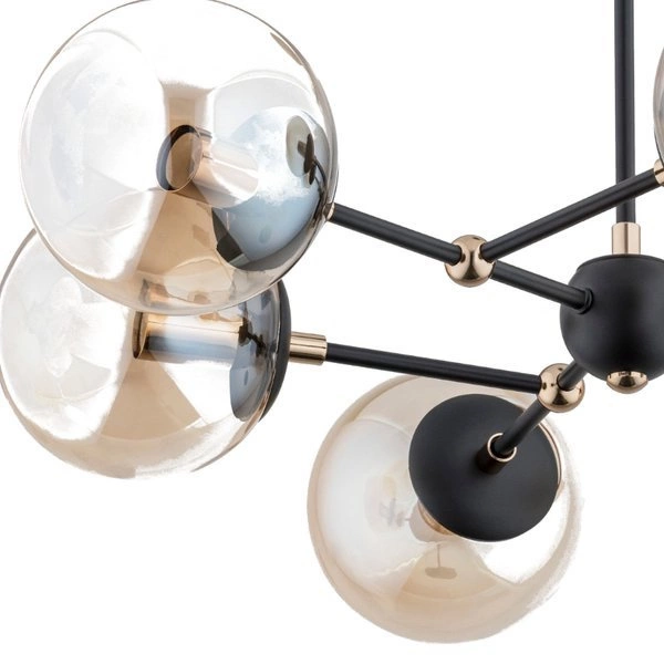 Lampa sufitowa ALFA ITORIS CZARNA 6xE27 70cm | 60818