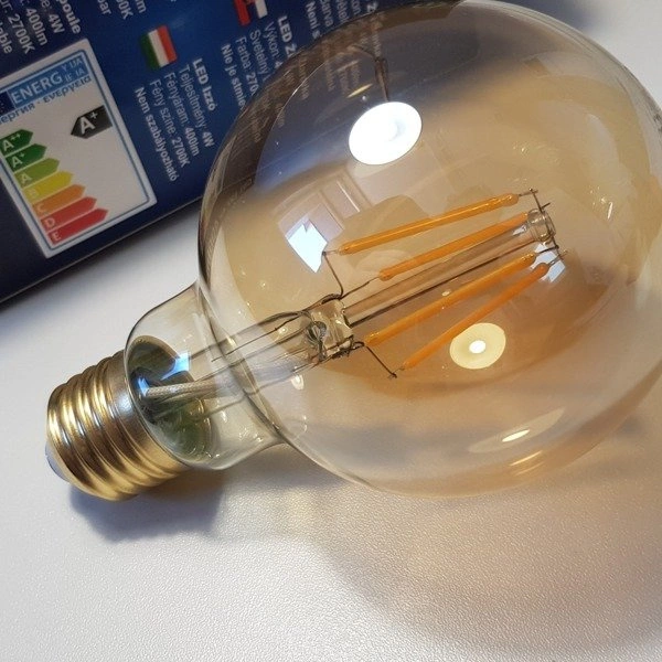 Żarówka Dekoracyjna 4W E27 G80 kula barwa ciepła 2700K EKZA3584