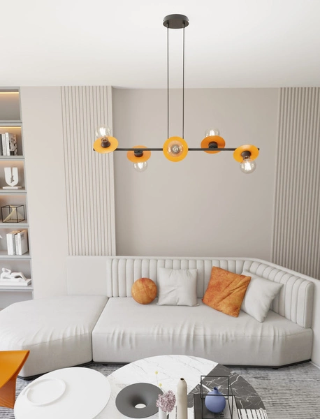 Lampa wisząca Emibig TOKEN 6 BL ORANGE 1428/6