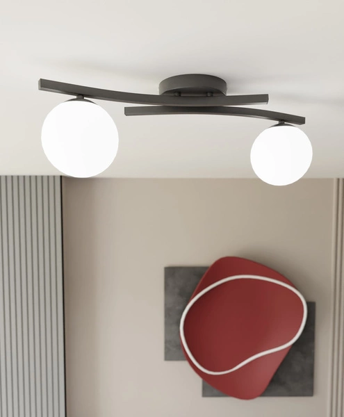 Lampa sufitowa Emibig OPUS 2 BL OPAL 1390/2