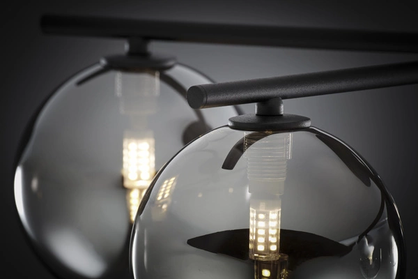 Nowoczesna Lampa sufitowa PRATO wys. 27cm 5xG9 14W IP20 | czarny