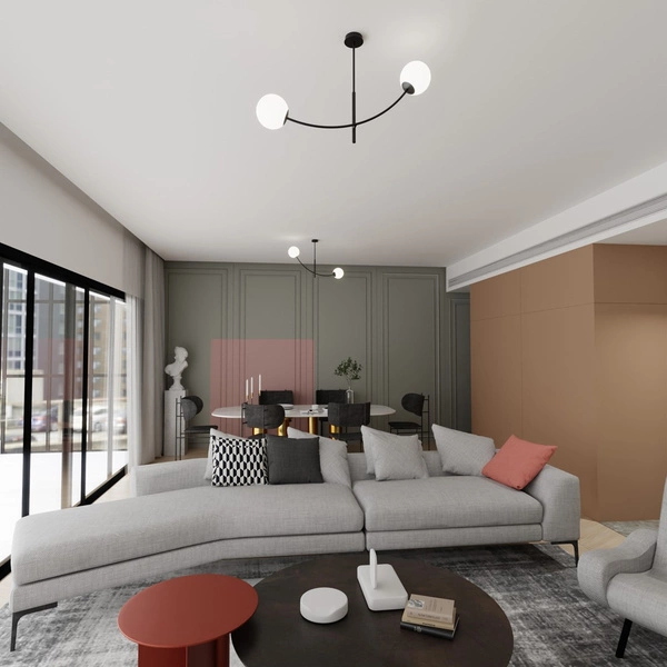 Lampa sufitowa Emibig HUNTER 2 Czarny/OPAL 1102/2