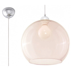 Szklana lampa wisząca BALL SL.0249 Szampańska 1xE27