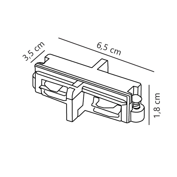 Oświetlenie szynowe Link 690W Plastik | Czarny