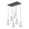 SOPHIA COGNAC WHITE LAMPA WISZĄCA 6XE14