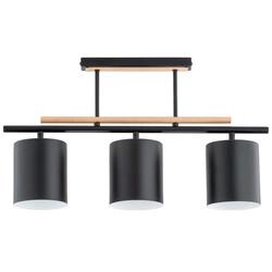 Lampa sufitowa ALFA ARCZI CZARNA 3xE27 61cm | 62397