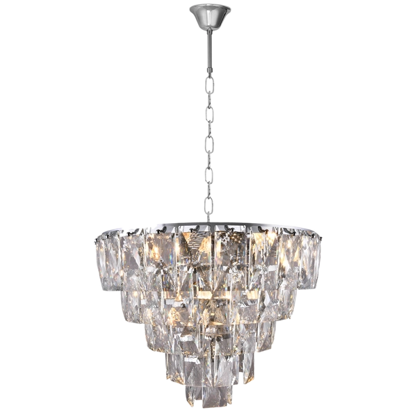 Lampa wisząca żyrandol glamour CHELSEA CHROME ML6001