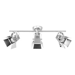 Fotolampa sufitowa w zestawie 3xGU10 LED 5W Chrom Metal 2584328