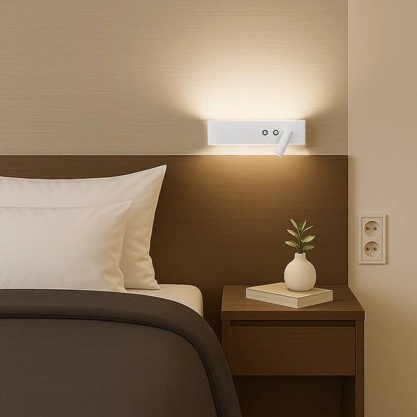 Kinkiet Resort prawy 10W + 3W LED 4000K Biały