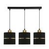 Lampa wisząca ASSAM, 33-17451, czarny/złoty, 3x60W E27