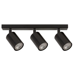 Stylowa lampa sufitowa spot ZOOM 3x GU10 LED szer. 38cm | czarny