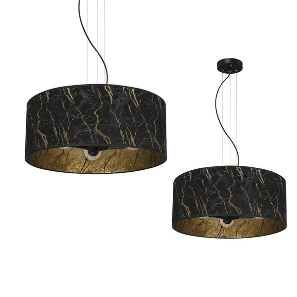 Lampa wisząca SENSO Black/Gold 3xE27 wys. 90cm | czarny złoty