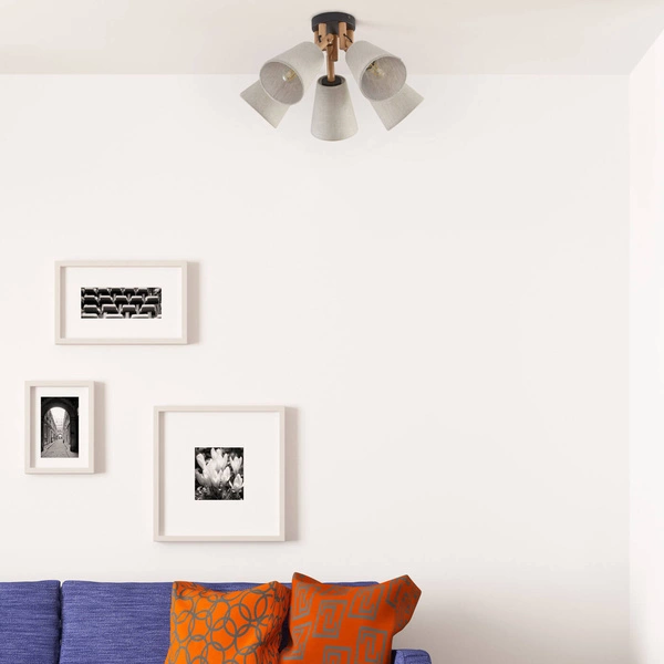 Nowoczesna lampa sufitowa 5 punkt VAIO NATURE 5752 E27 | beżowy 575