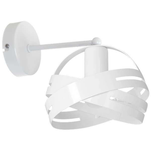 Nowoczesny kinkiet CORONA WHITE 1xE27 MLP4776