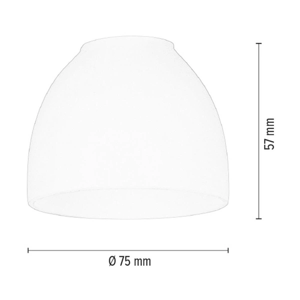 Klosz E14 Białe Szkło G0184