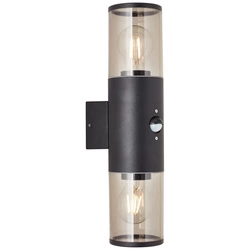 Lampa ścienna Sergioro Brilliant 2 2x20W E27 Aluminium/Plastik Czarny Matowy