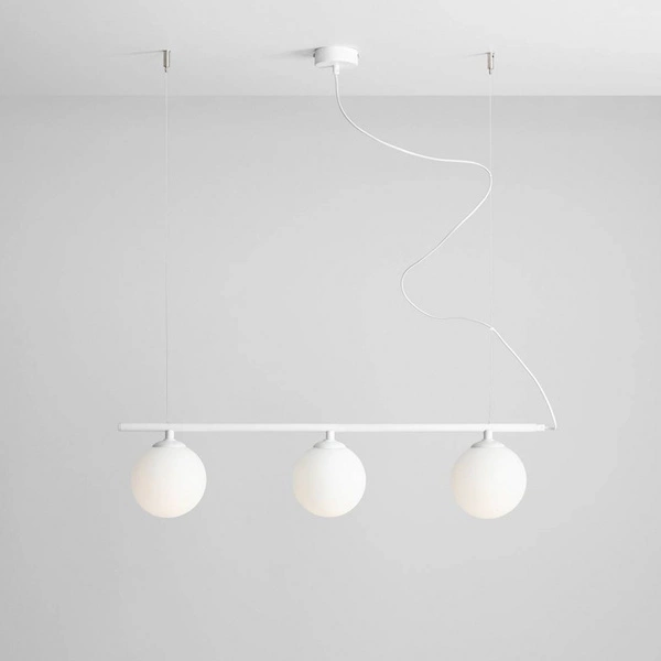 Aldex Lampa wisząca BERYL 3, 1006E, biała, 3x40W E14