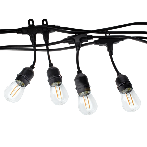 GIRLANDA 15 METRÓW Z ŻARÓWKĄ FILAMENTOWĄ 15x1,5W