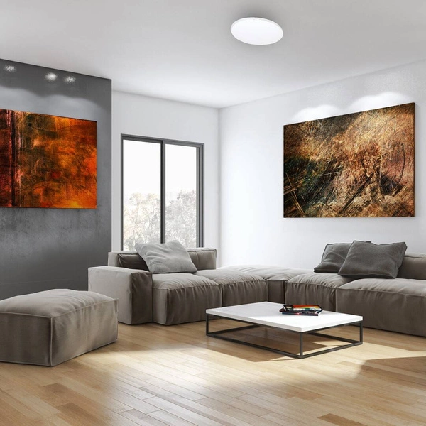 Plafon SIENA, ML262, biały/chrom, 25W LED, Ø350 mm + pilot