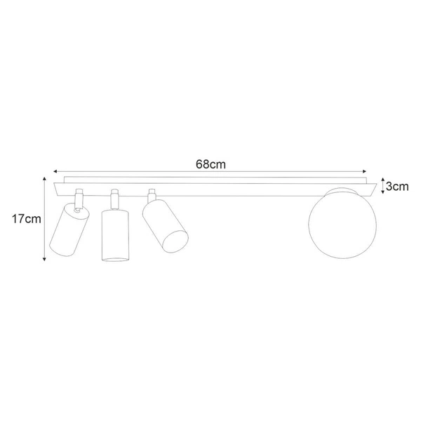 Lampa sufitowa K-4136 z serii ALBIO