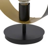 Stylowa lampa stołowa biura i domu HAPPY E27 60W szer. 25cm | czarny złoty