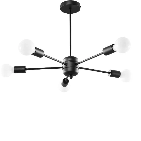 Żyrandol LANGO 5 czarny SL.1022