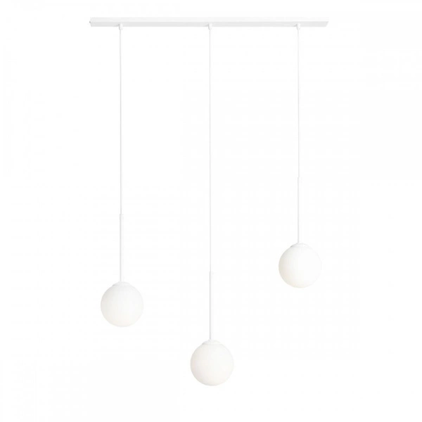 Aldex Lampa wisząca BOSSO 3, listwa, 1087E, biała, 3x40W E14