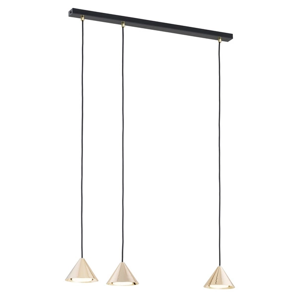 Lampa wisząca Emibig ELIT 3 BL GOLD 1329/3