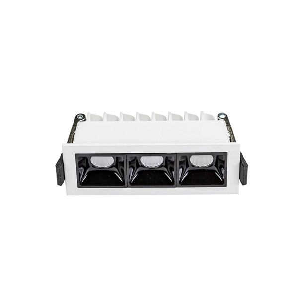 GRID - Model M - oprawa podtynkowa 47x45x106 mm, 8W, 45°, kolor biały DIM