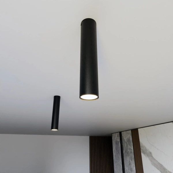 Lampa sufitowa Emibig TECNO 1M Czarny oprawa oświetleniowa 1316/1M