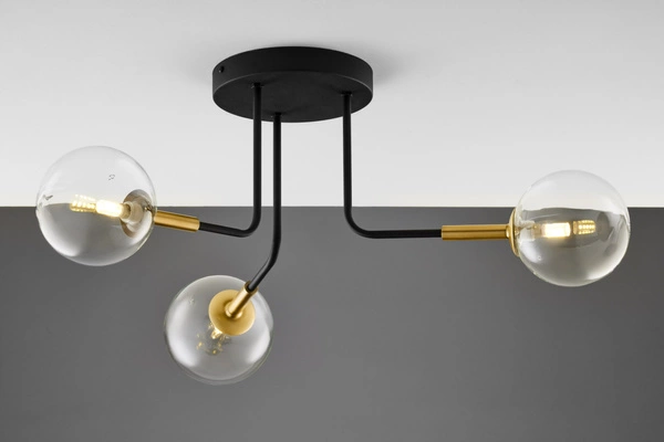 Nowoczesna Lampa sufitowa BURANO wys. 31cm 3xG9 14W IP20 | Złoty