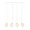 Lampa wisząca Emibig GLAM 4 Biały/MIODOWY 1117/4