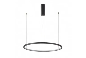 Lampa wisząca Italux Vinola 80cm 48W LED barwa zmienna | czarny