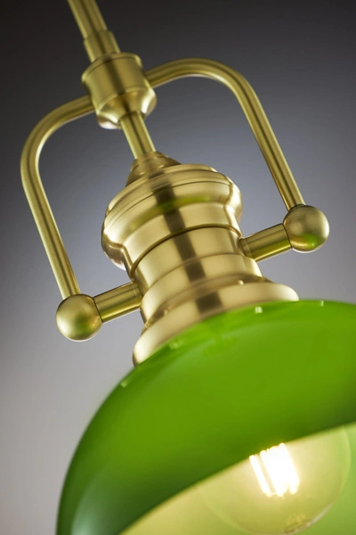 Klasyczna Lampa wisząca PLATINO wys. 166cm 1xE27 15W IP20 | mosiądz szczotkowany