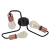 Lampa sufitowa HERPE 33-66916 czarno-miedziana 3x60W E27